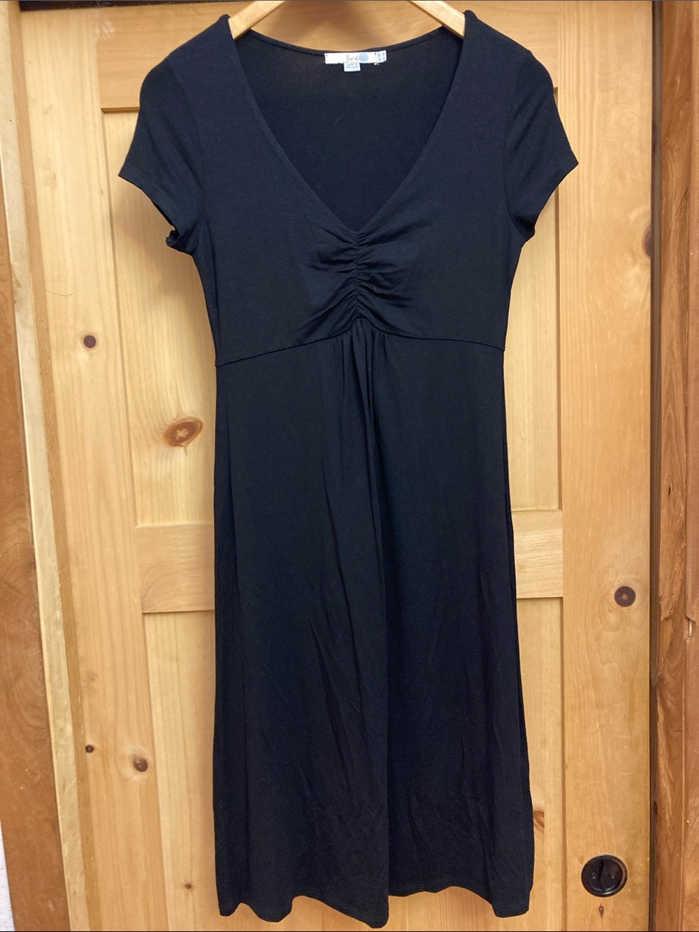 Boden Ruched Front V-Neck Midi Dress